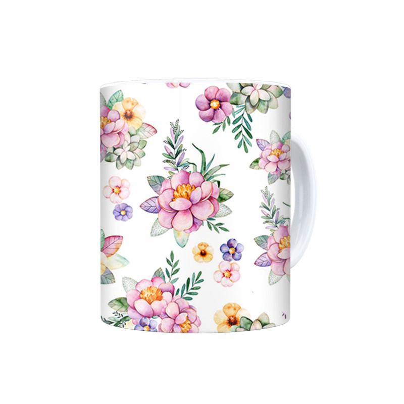 ماگ ترمه طراحان ایده مدل تک شاخ گل گلی کد cfp1442