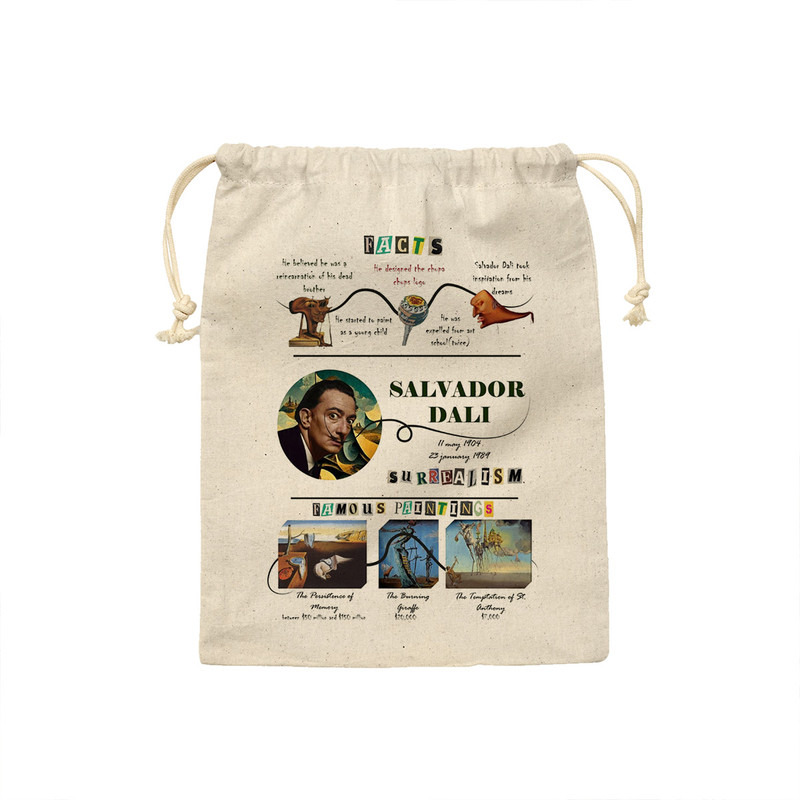 کیسه نان و سبزی ترمه طراحان ایده مدل سالوادور دالی کد strm1109 - S