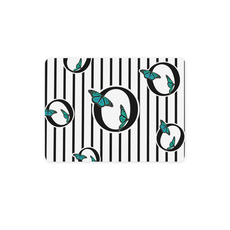 ماوس پد ترمه طراحان ایده مدل حرف O پروانه ای کد cfp3017