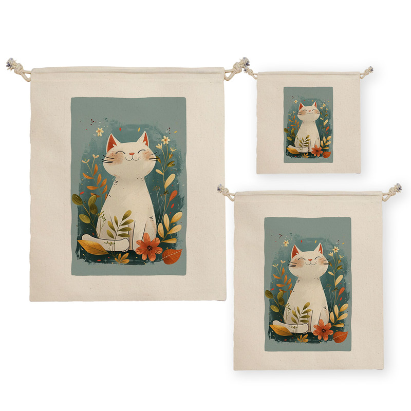 نظم دهنده ترمه طراحان ایده مدل گربه خوشحال کد strm1070 مجموعه سه عددی