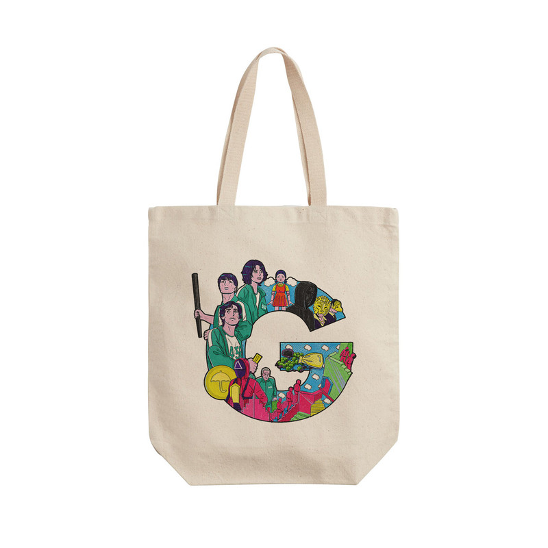 ساک خرید ترمه طراحان ایده مدل سریال اسکویید گیم کد cfp3098 - L