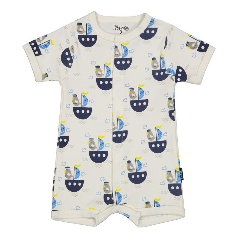 سرهمی نوزادی پیکولو مدل قایق رنگ سفید