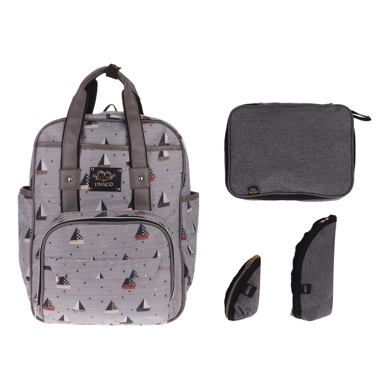 کوله پشتی لوازم کودک مدل NA به همراه زیرانداز کودک و کیف لوازم جانبی و کیف پستانک و کیف شیشه شیر