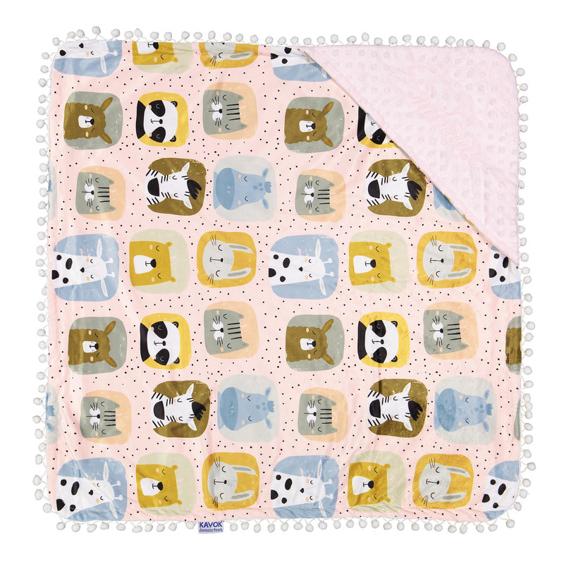 پتو کودک مدل دورپیج سایز 75×75 سانتی متر 