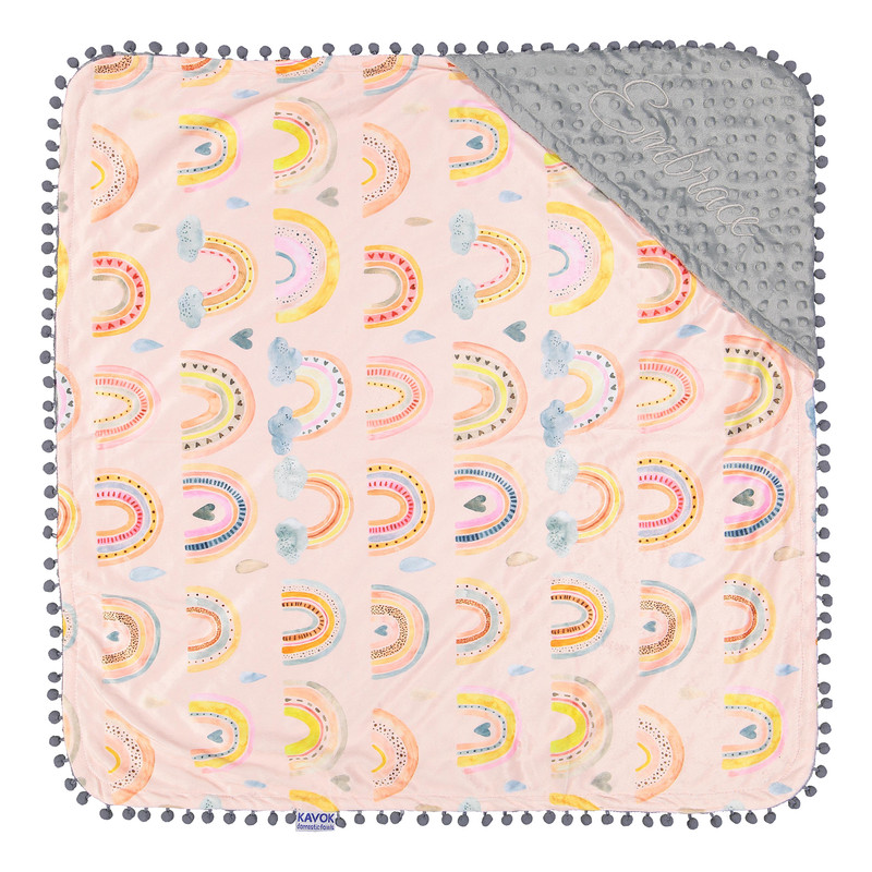 پتو کودک مدل دورپیج سایز 75×75 سانتی متر  