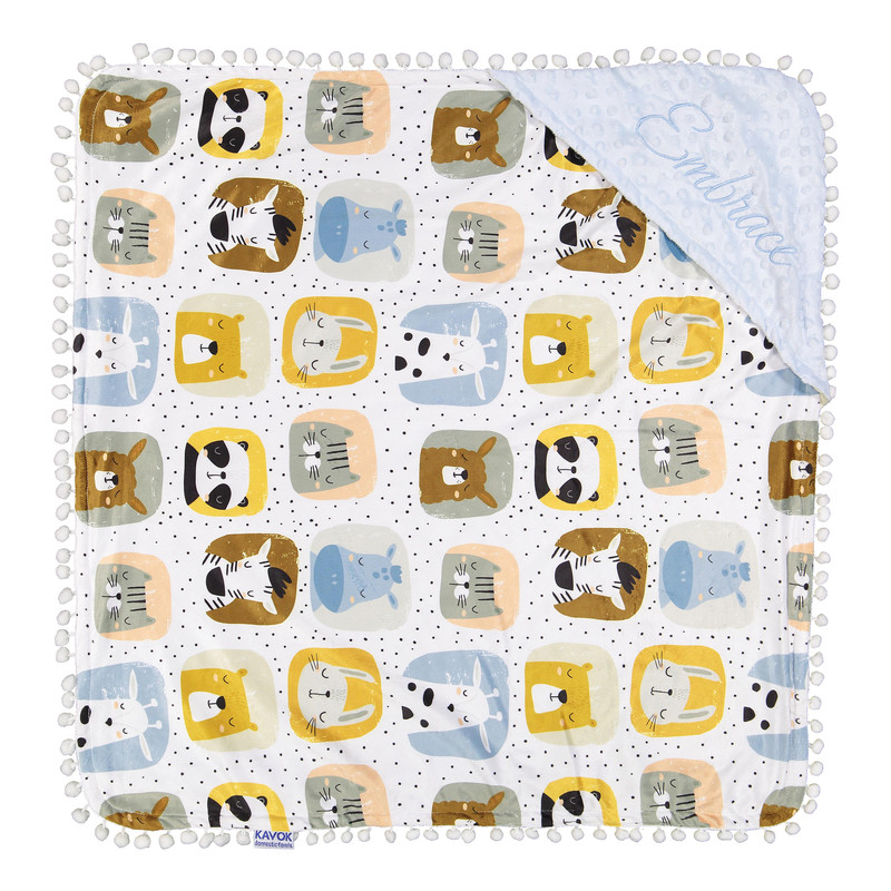 پتو کودک مدل دورپیج سایز 75×75 سانتی متر  