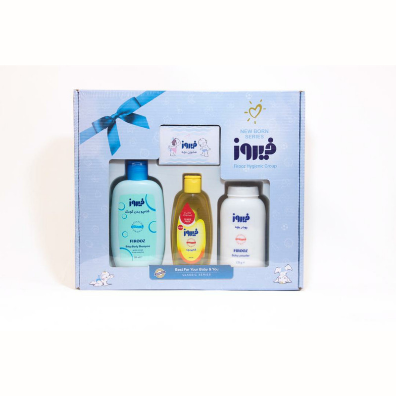 جعبه هدیه بهداشتی فیروز کد 01 مجموعه 4 عددی