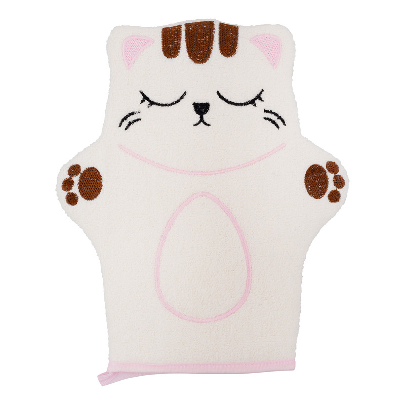 لیف حمام کودک مدل گربه