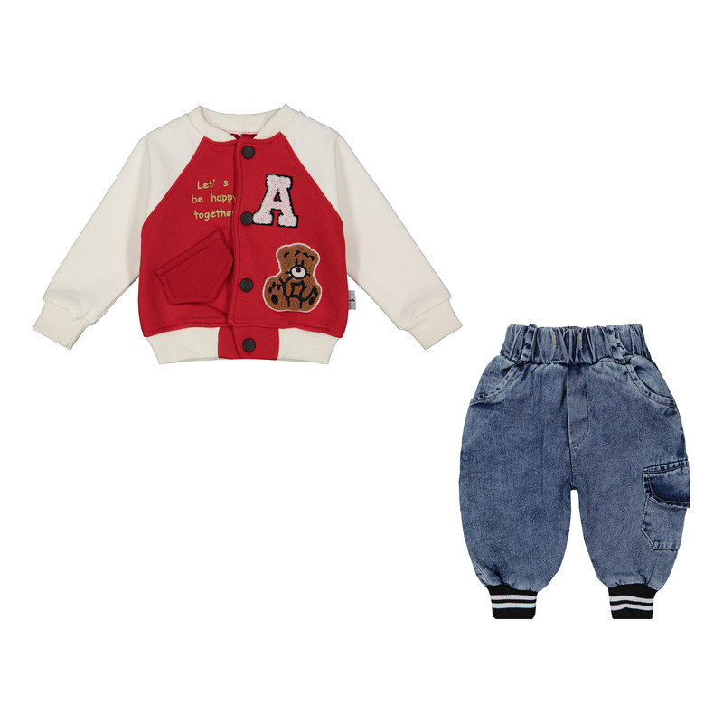 ست سویشرت و شلوار نوزادی اف ان سی مدل N05