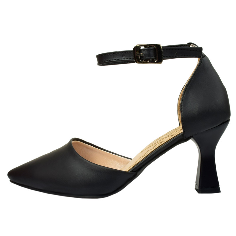 کفش زنانه مورتی مدل رزیتا نوک تیز کد BK-4084 رنگ مشکی