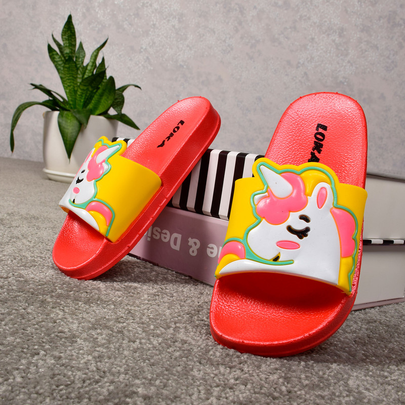 دمپایی دخترانه مدل لوکا مدل یونیکورن اسب تک شاخ کد RD.3468