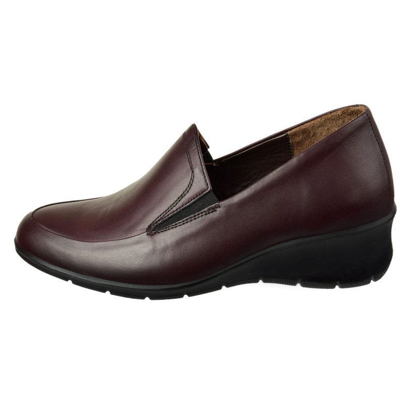 کفش طبی زنانه کفش ملی مدل چرم طبیعی مدیکال BR.4180 رنگ قهوه‌ای