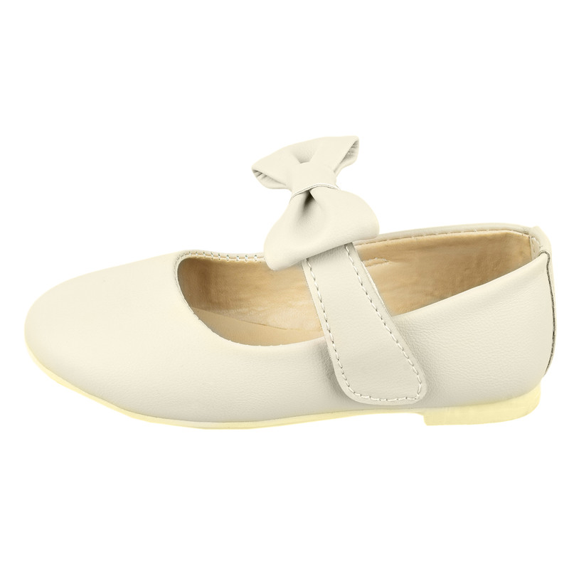 کفش دخترانه مدل ژاسمین پاپیونی برچسبی کد NCF.3614