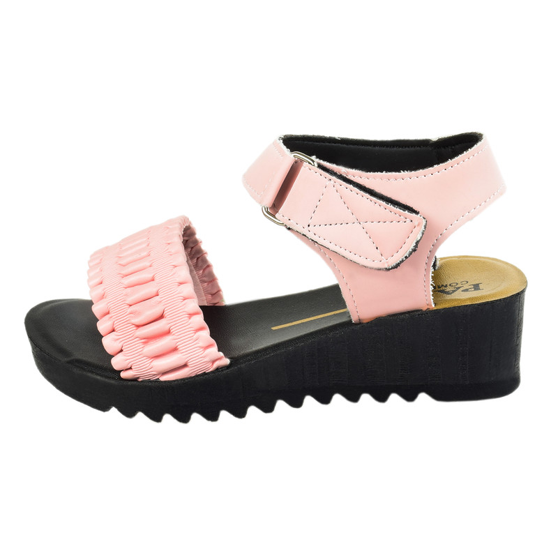 صندل دخترانه پاپا مدل برچسبی چروک PK.3655