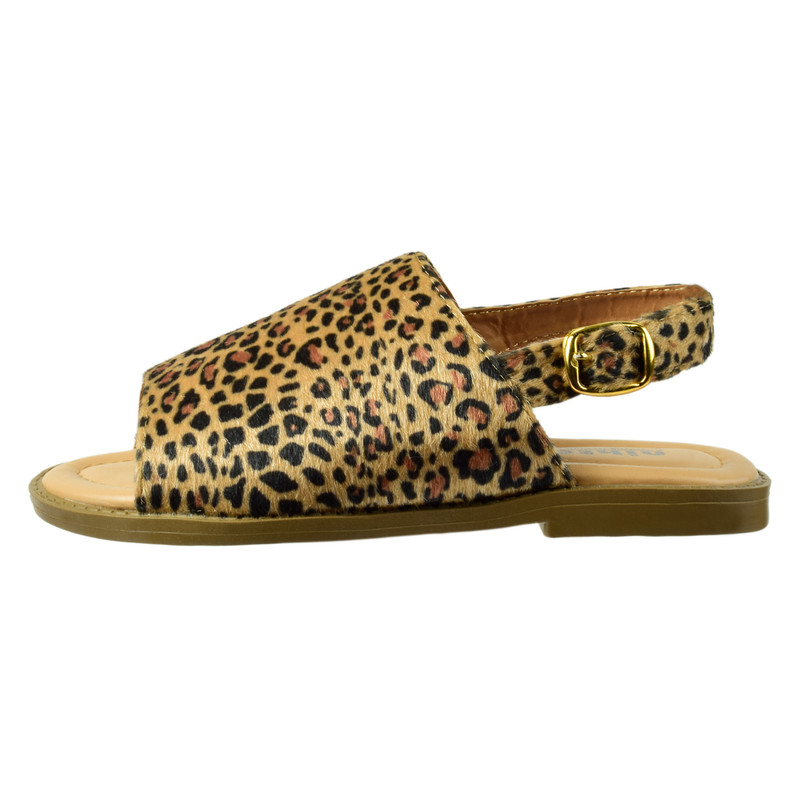 صندل زنانه نیکتا مدل آسان بازشو پلنگی 4149