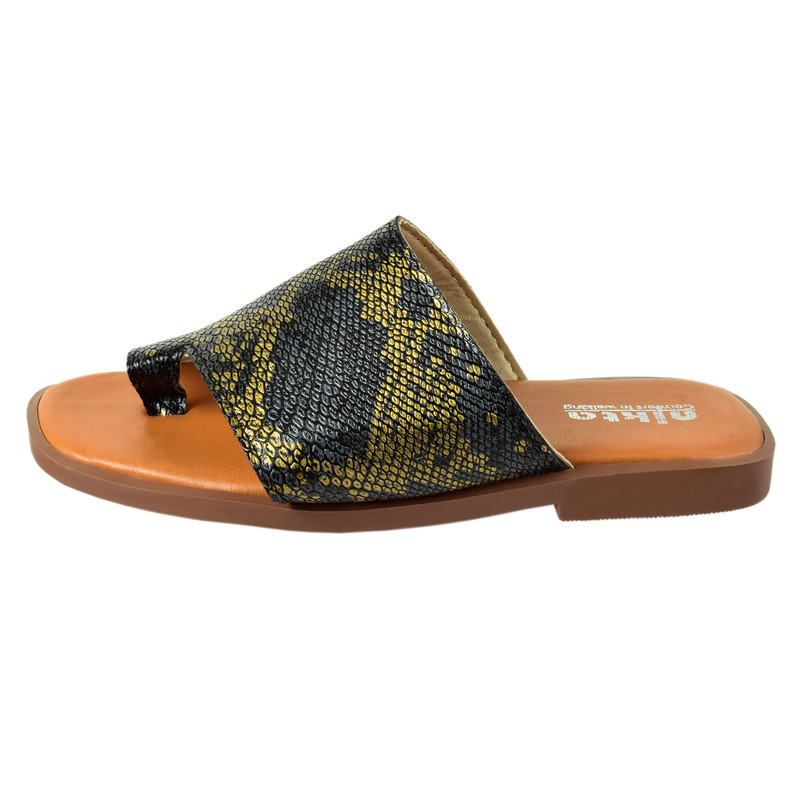 صندل زنانه نیکتا مدل پوست ماری کد BK.SNK.2866