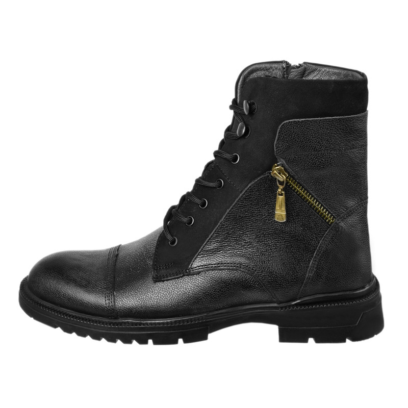 نیم بوت مردانه مدل چرم طبیعی بلنزا استراکچر BK.1836