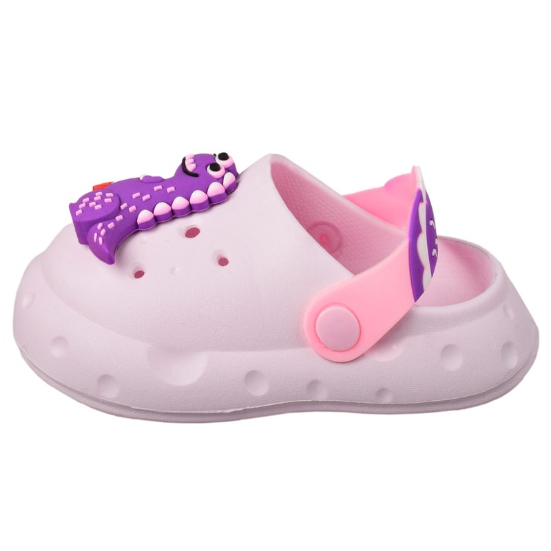 صندل دخترانه پایون مدل دایاناسور خندان 3716 رنگ بنفش