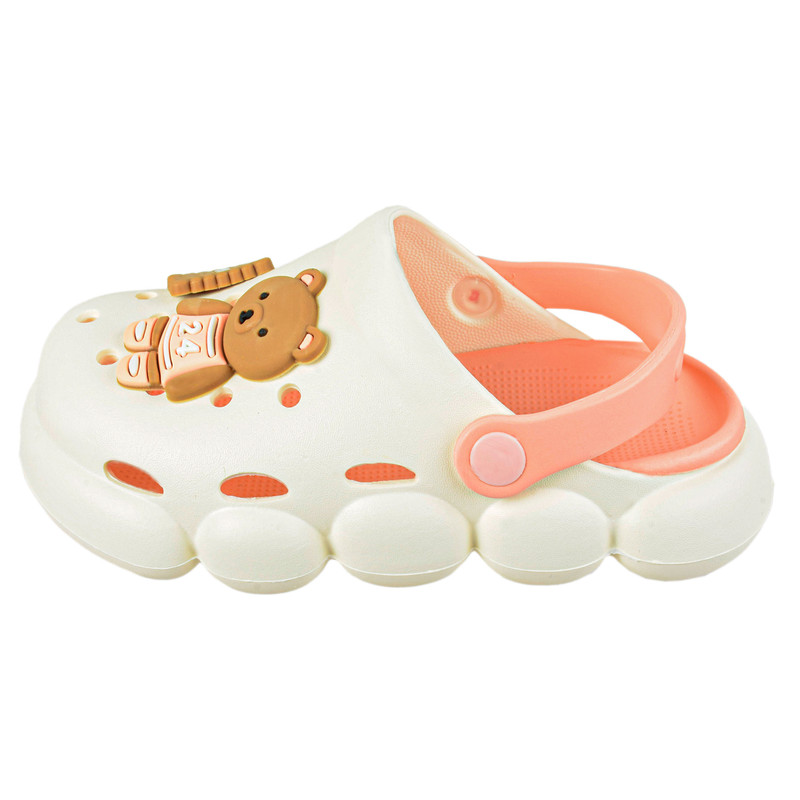 صندل دخترانه مدل تدی بیسکوییتی 3687