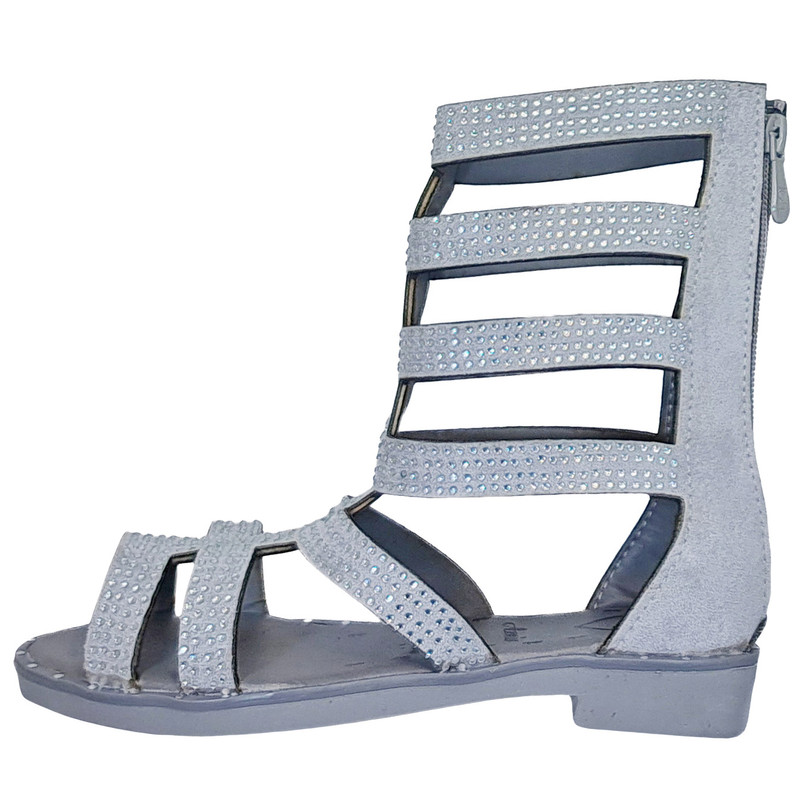 صندل دخترانه مدل G-GRDS88 رنگ طوسی