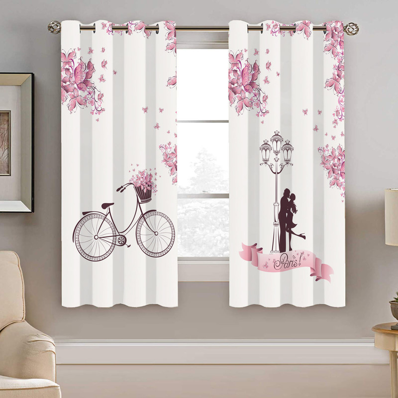 پرده نیروانا طرح عاشقانه اتاق خواب مدل هازان کد 8380 سایز 140×200 سانتی متر