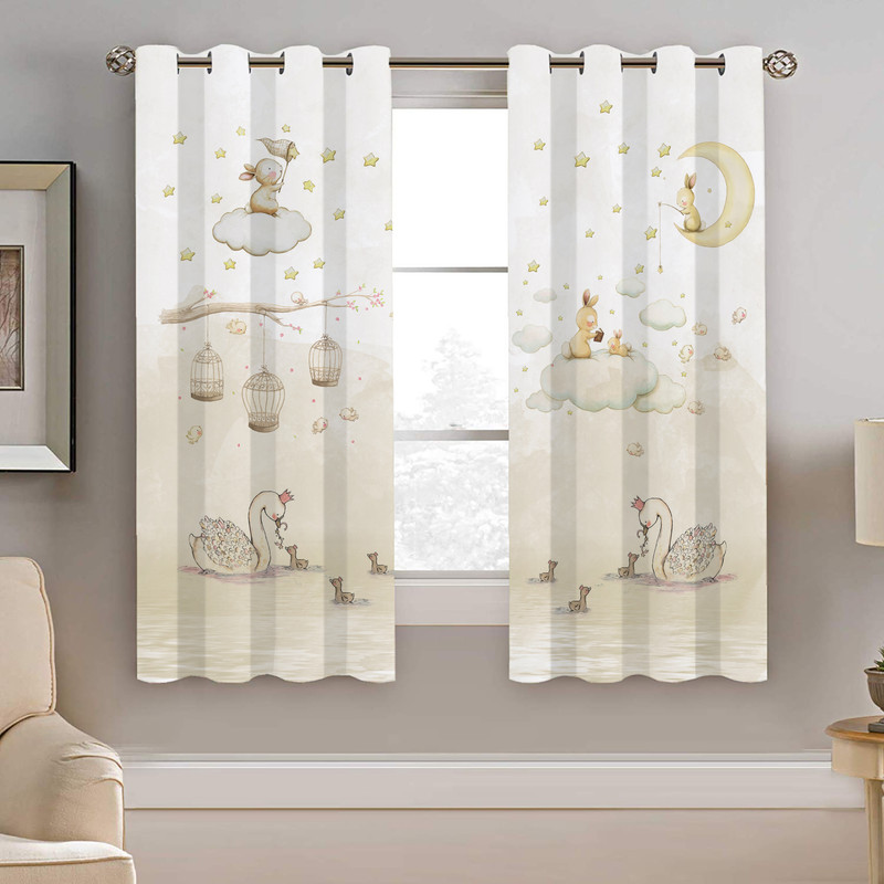 پرده نیروانا طرح کودک مدل هازان کد 8375 سایز 140×200 سانتی متر