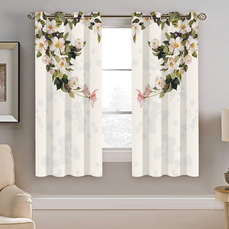 پرده نیروانا طرح گل مدل هازان کد 8636 سایز 140×200 سانتی متر