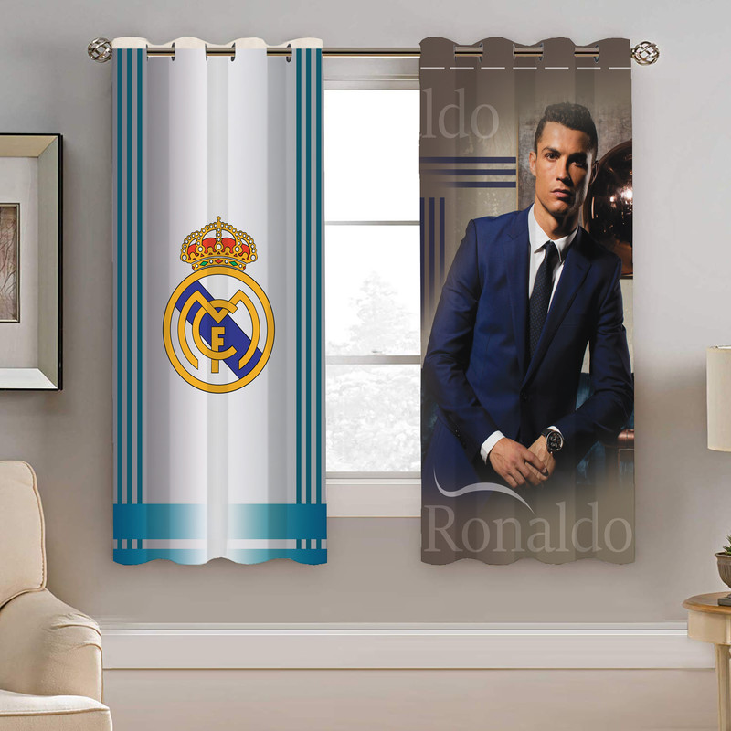 پرده نیروانا طرح ورزشی رونالدو مدل هازان کد 8650 سایز 140×200 سانتی متر