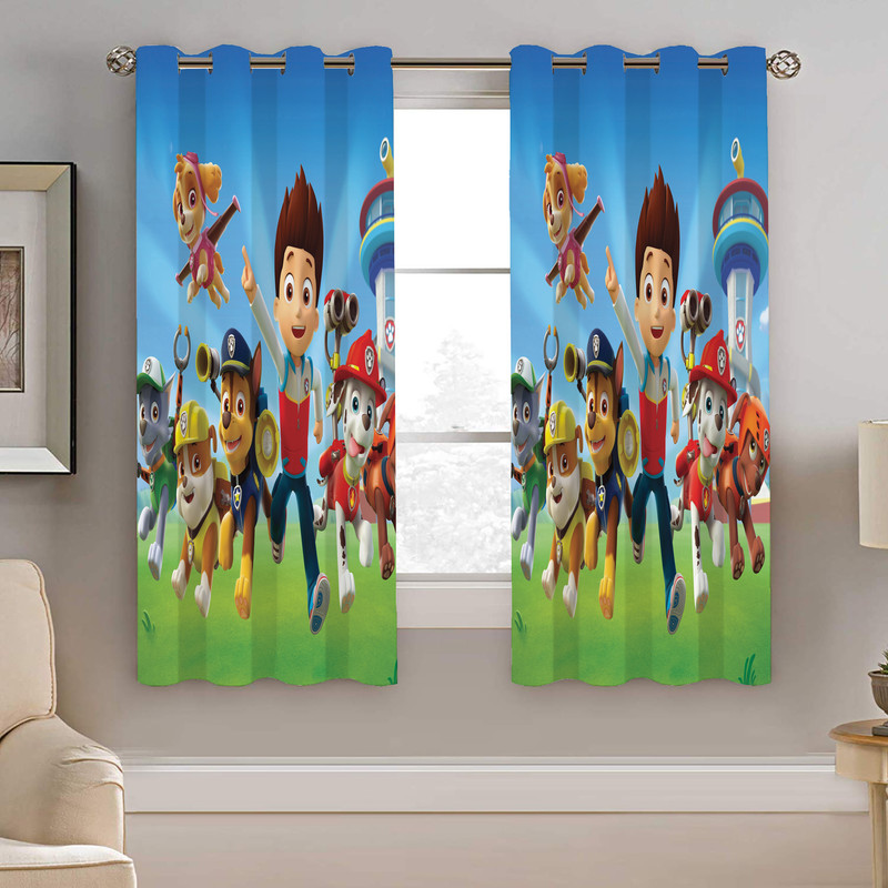 پرده نیروانا طرح سگهای نگهبان کودک مدل هازان کد 8401 سایز 140×200 سانتی متر