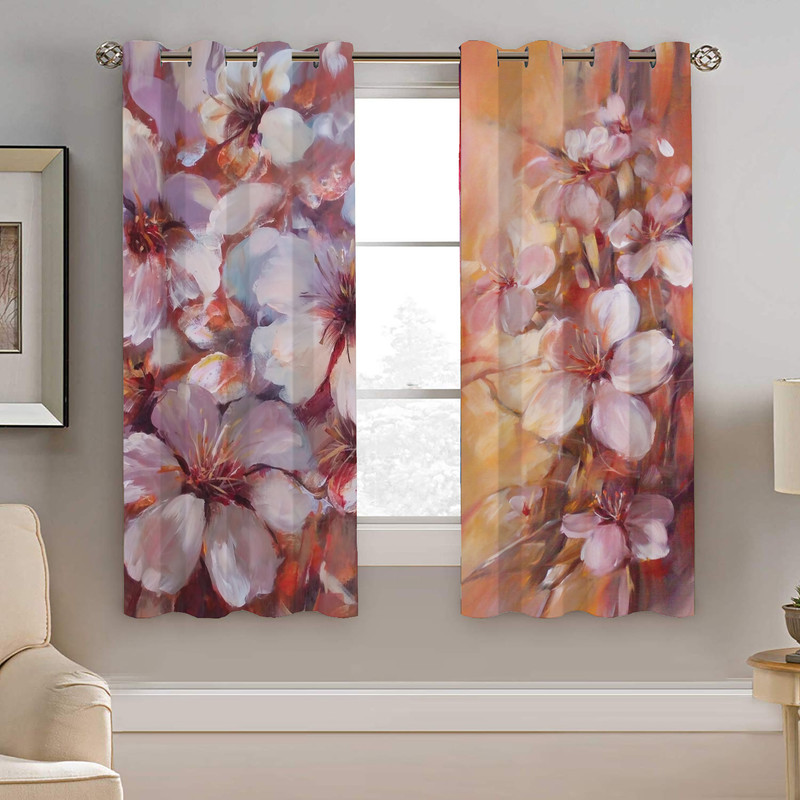 پرده نیروانا طرح گل   مدل هازان کد 4664   سایز 140×200 سانتی متر