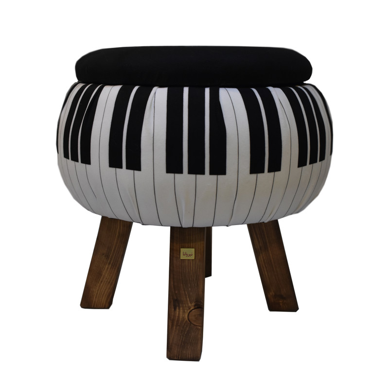 پاف نیروانا مدل باکسدار مخمل طرح پیانو