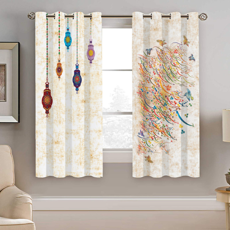 پرده نیروانا طرح  مدرن مدل هازان کد 5011  سایز 140×200 سانتی متر