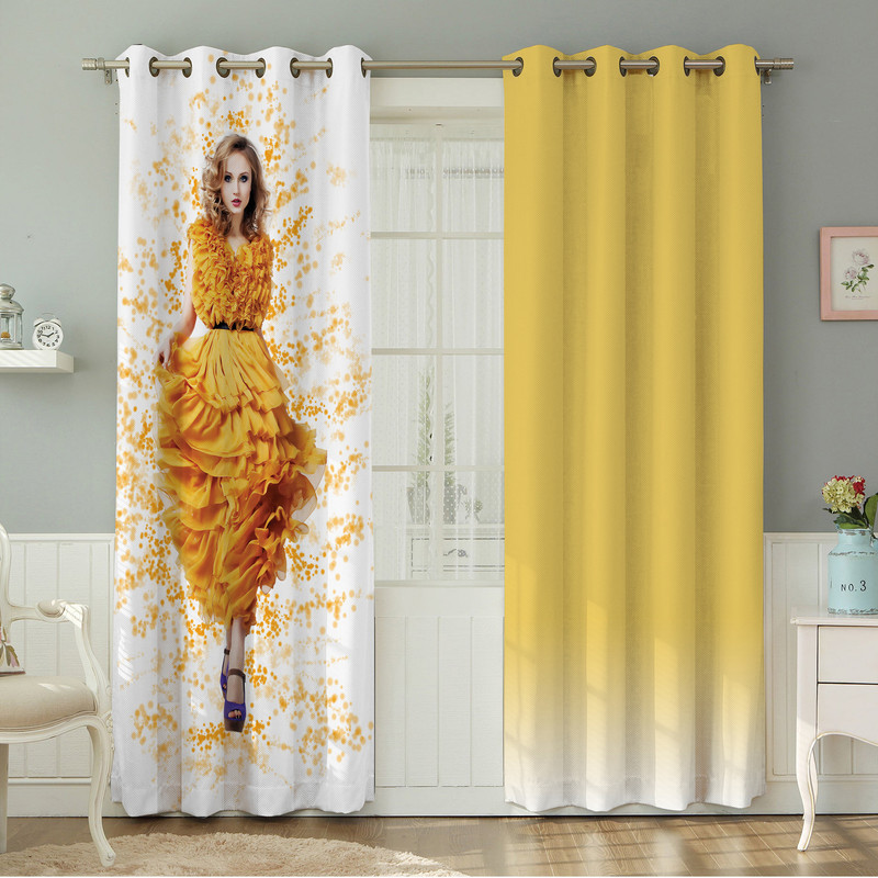 پرده نیروانا مدل مخمل کد 4190 سایز 140×280 سانتی متر