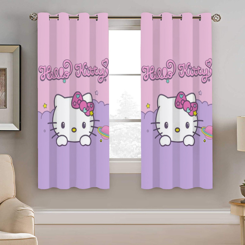 پرده نیروانا طرح کیتی کودک مدل هازان کد 8204 سایز 140×200 سانتی متر