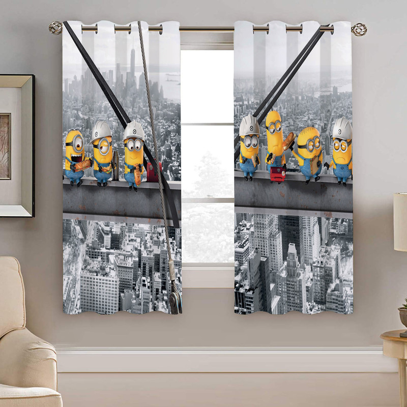 پرده نیروانا طرح مینیون کودک مدل هازان کد 8271 سایز 140×200 سانتی متر