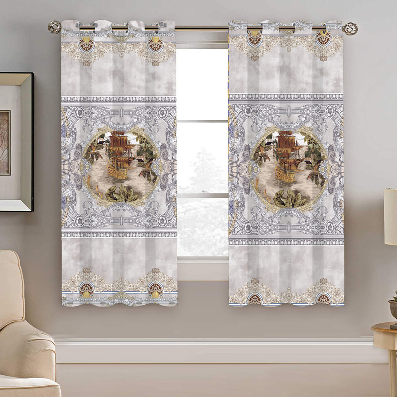 پرده نیروانا طرح مدرن  مدل هازان کد 4871   سایز 140×200 سانتی متر