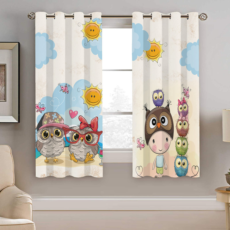 پرده نیروانا طرح کودک  مدل هازان کد 8120   سایز 140×200 سانتی متر