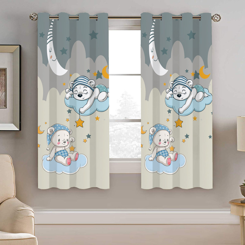 پرده نیروانا طرح کودک مدل هازان کد 8234 سایز 140×200 سانتی متر