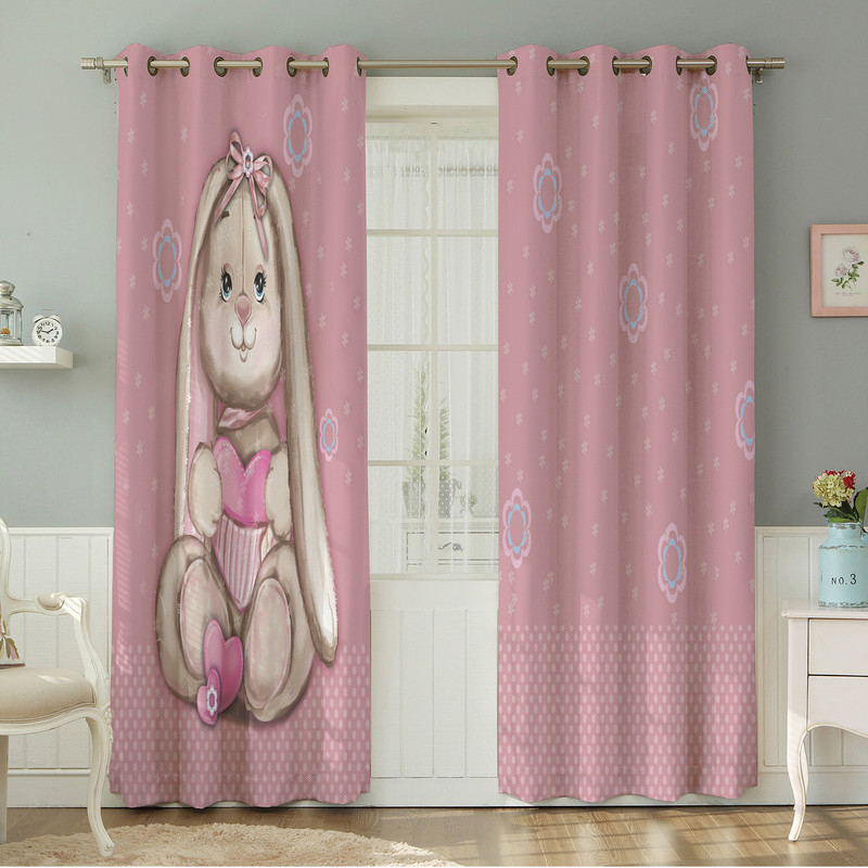 پرده نیروانا طرح  کودک مدل مخمل کد 4751 سایز 140×280 سانتی متر