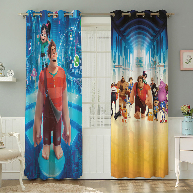 پرده نیروانا طرح کودک  مدل مخمل کد 4805 سایز 140×280 سانتی متر