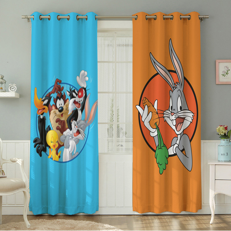 پرده نیروانا طرح  کودک مدل مخمل کد 4843 سایز 140×280 سانتی متر