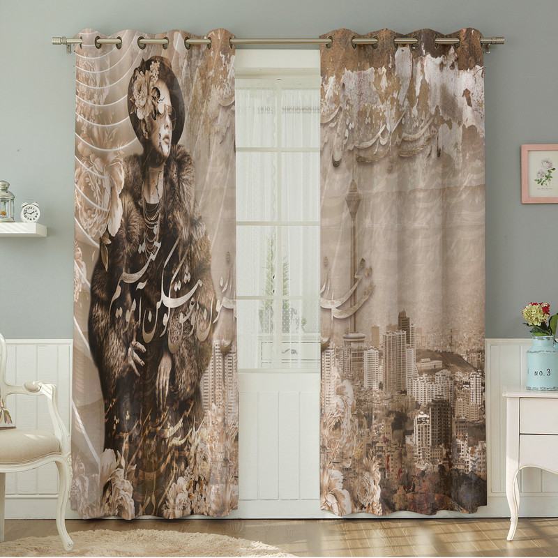 پرده نیروانا طرح مدرن  مدل مخمل کد 5171 سایز 140×280 سانتی متر