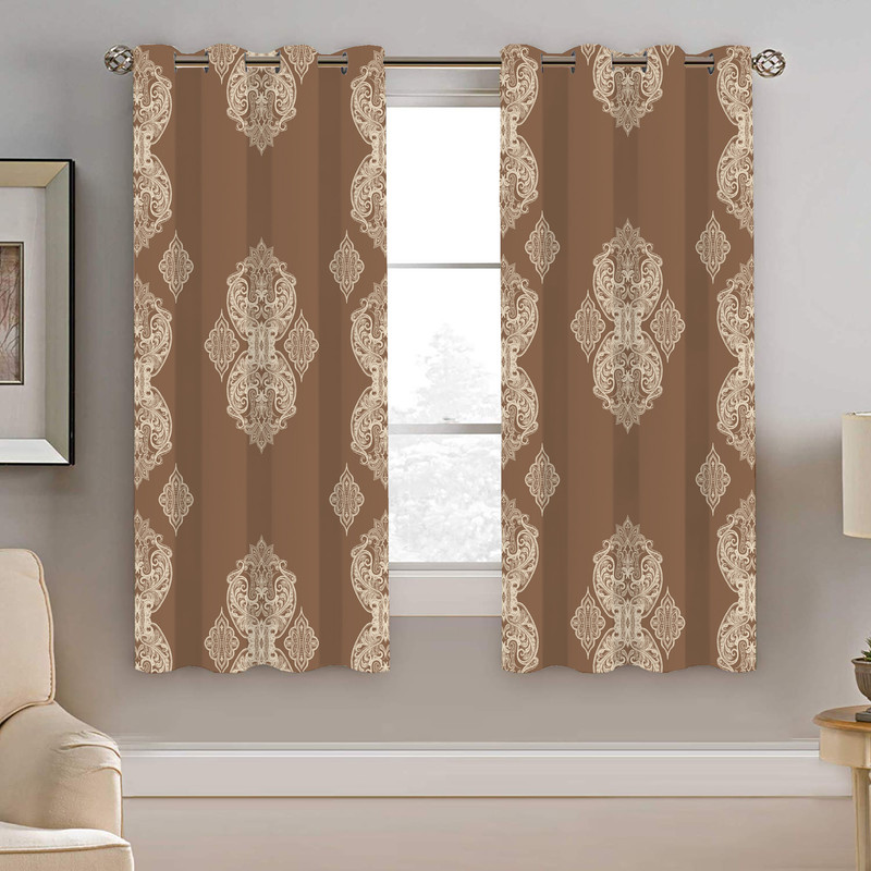 پرده نیروانا طرح سنتی مدل مخمل کد 8994 سایز 140×200 سانتی متر