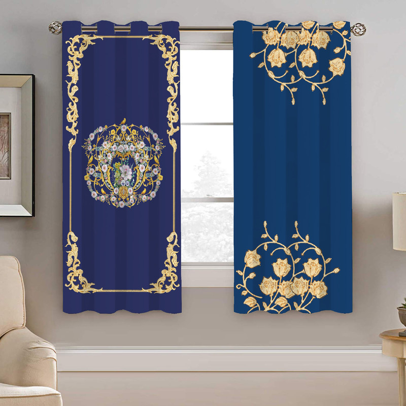 پرده نیروانا طرح سنتی مدل هازان کد 8976 سایز 140×200 سانتی متر