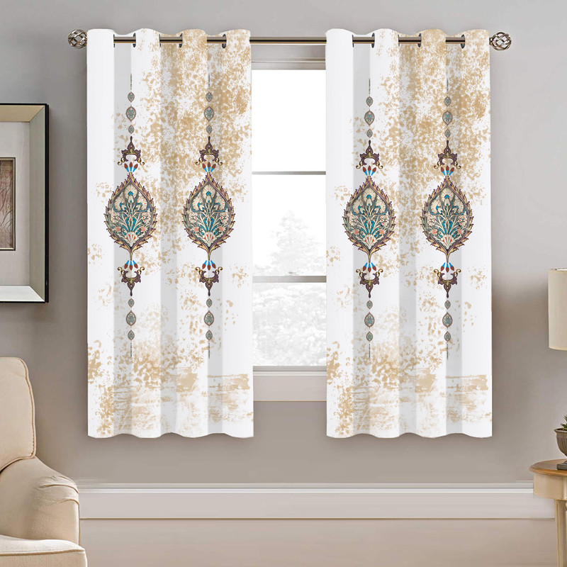 پرده نیروانا طرح سنتی مدل هازان کد 8983 سایز 140×200 سانتی متر