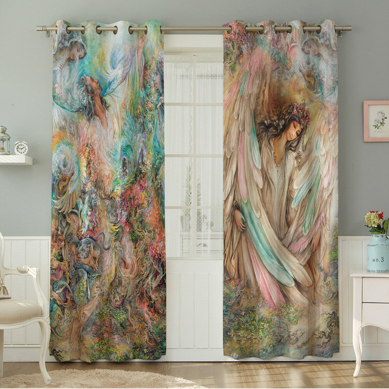 پرده نیروانا طرح مدرن  مدل مخمل کد 8404سایز 140×280 سانتی متر