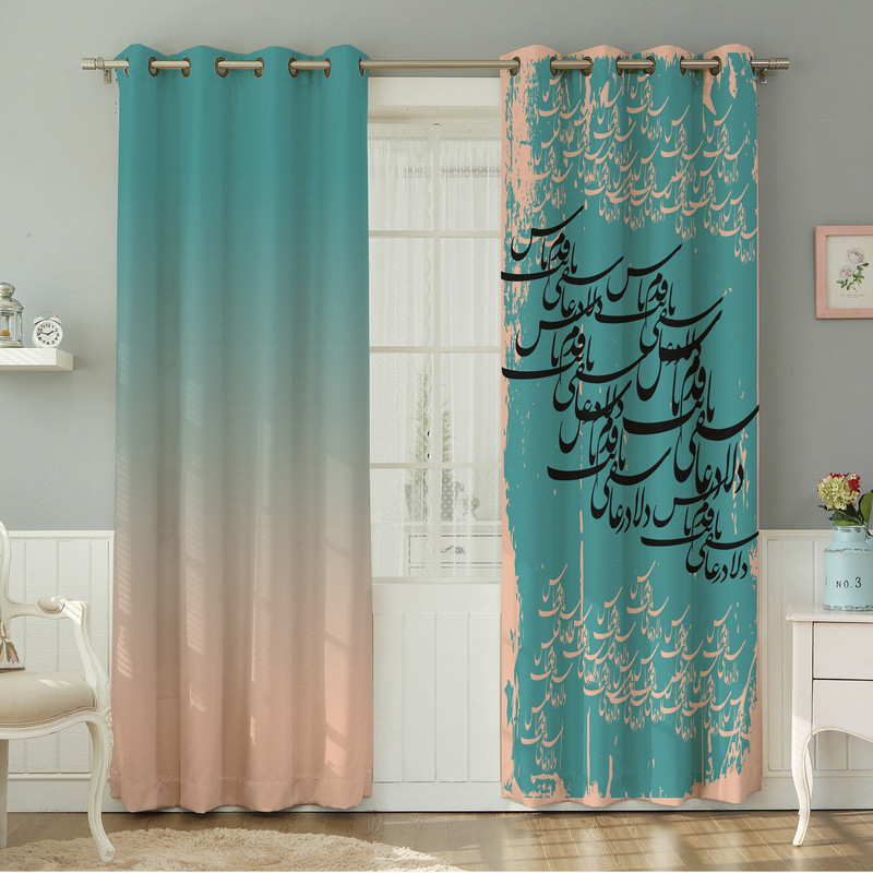 پرده نیروانا طرح مدرن  مدرن مدل مخمل کد 5244سایز 140×280 سانتی متر