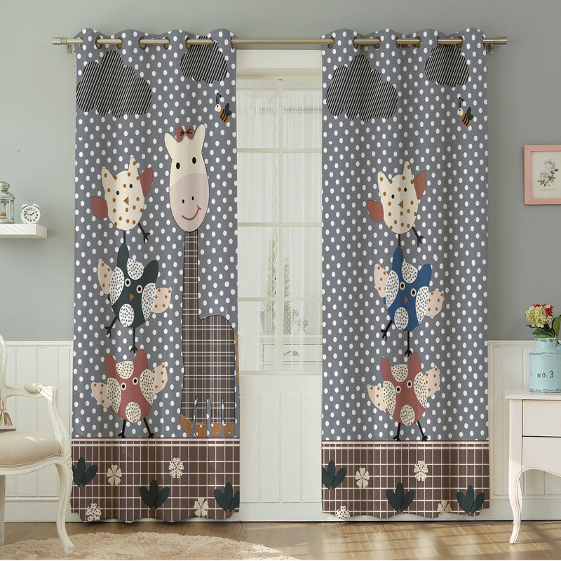 پرده نیروانا طرح کودک  مدل مخمل کد 8301سایز 140×280 سانتی متر