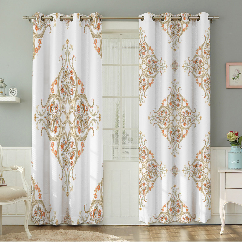 پرده نیروانا طرح سنتی  مدل هازان کد 4403سایز 140×280 سانتی متر