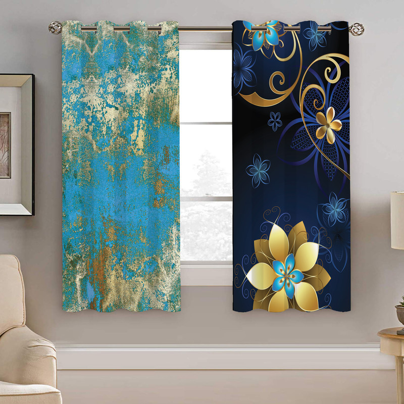 پرده نیروانا طرح سنتی مدل مخمل کد 4718 سایز 140×200 سانتی متر